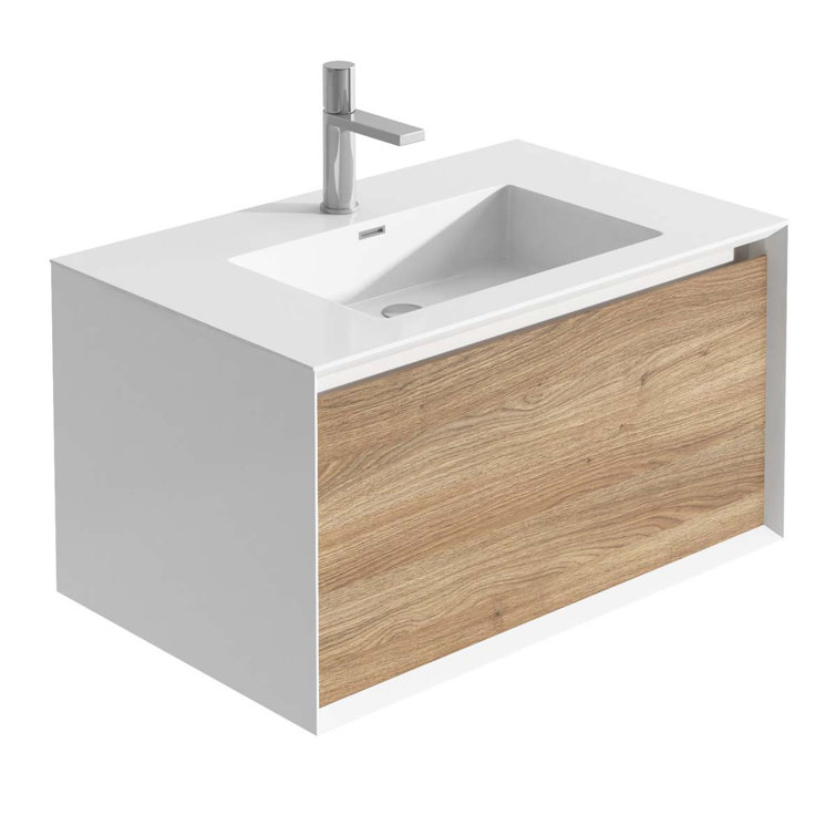 Belfry Bathroom Choate 750mm Wall Hung Single Vanity Unit & Reviews ...
